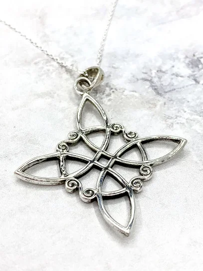 Collar 'Blair' de Nudo Brujas plata