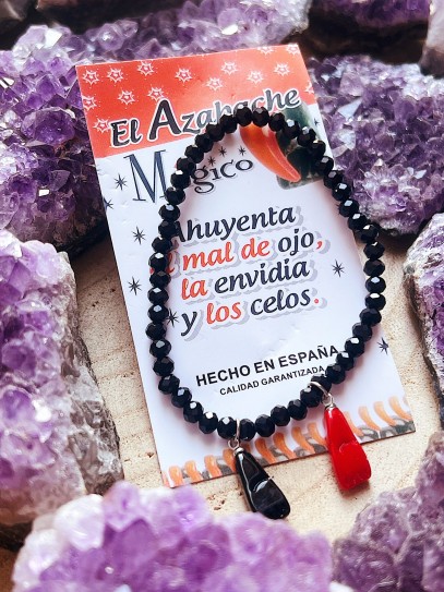 Pulsera de Azabache de protección con puño figa
