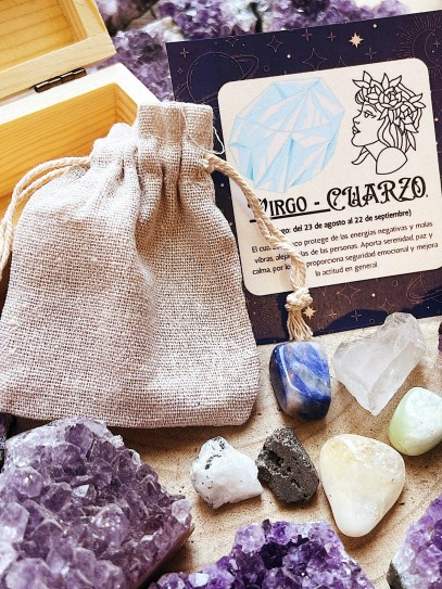 Kit 6 piedras de los horóscopos: Virgo - Cuarzo blanco