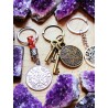Protection talisman keychain: Tetragrammaton (leather)