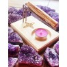 Soporte quemador de Palo Santo y Sahumerio de madera - Nudo de Bruja