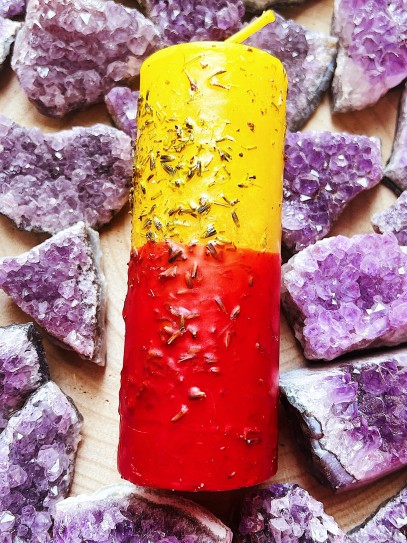 Velón de Arcángel Uriel ritualizado - abundancia