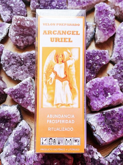 Velón de Arcángel Uriel ritualizado - abundancia