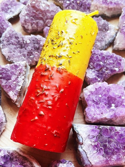 Velón de Arcángel Uriel ritualizado - abundancia