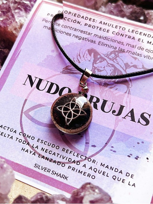 Collaret d'orgó de Nus de Bruixa i Ònix negre