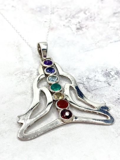 Silver 'Amisha' necklace