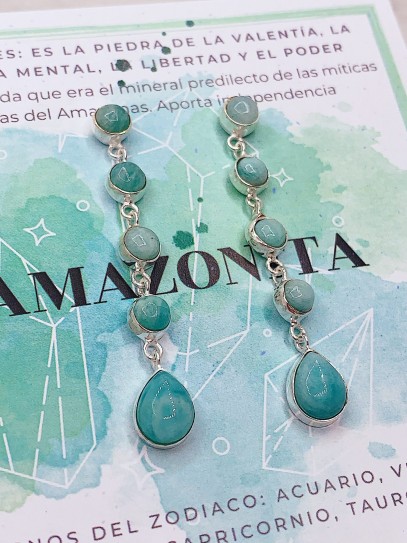 Amazonite 'Iniya' earrings
