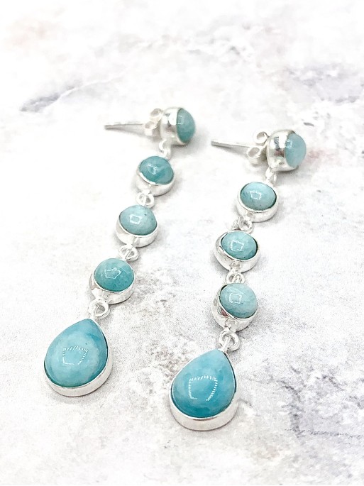 Amazonite 'Iniya' earrings