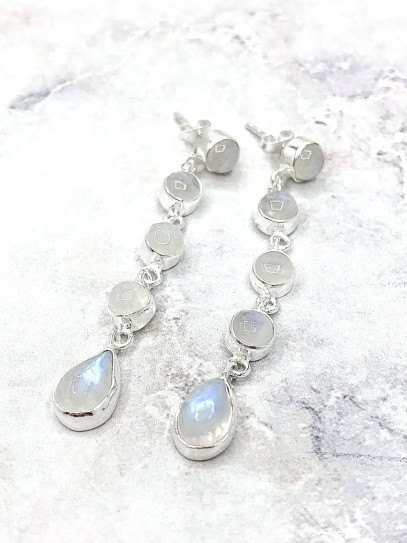 Moonstone 'Iniya' earrings