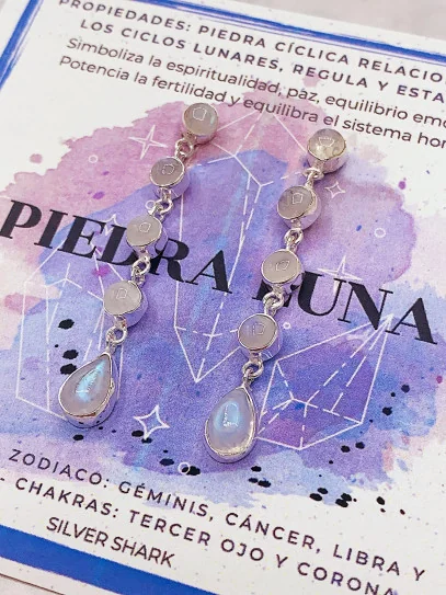 Moonstone 'Iniya' earrings