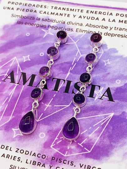 Arracades 'Iniya' de Ametista