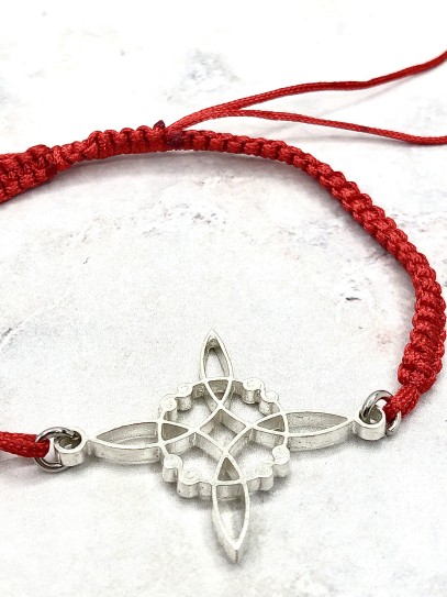 Pulsera 'Agatha' de Nudo Brujas roja