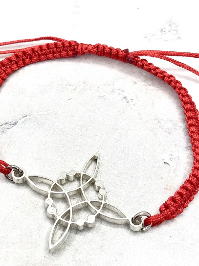 Pulsera 'Agatha' de Nudo Brujas roja