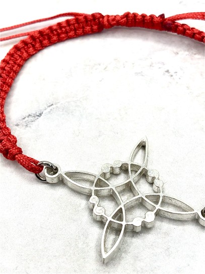 Pulsera 'Agatha' de Nudo Brujas roja