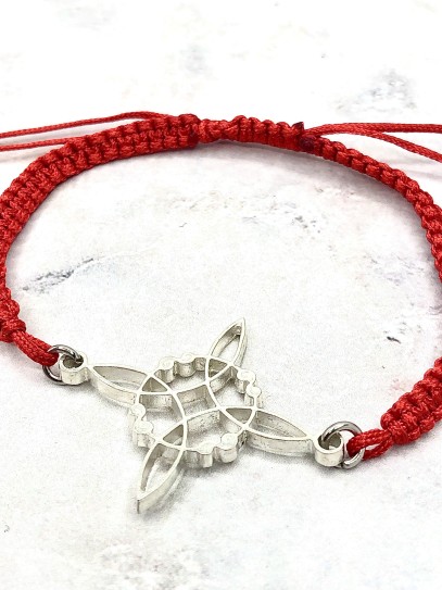 Pulsera 'Agatha' de Nudo Brujas roja