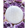 Selenite Plate with engraved the flower of Life
