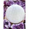 Selenite Plate with engraved the flower of Life