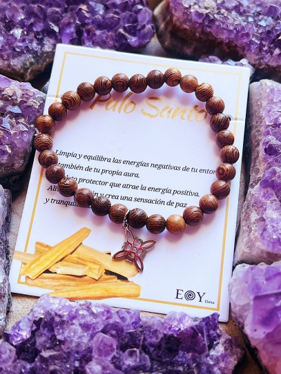 Lignum vitaeand Witch's Knot bracelet