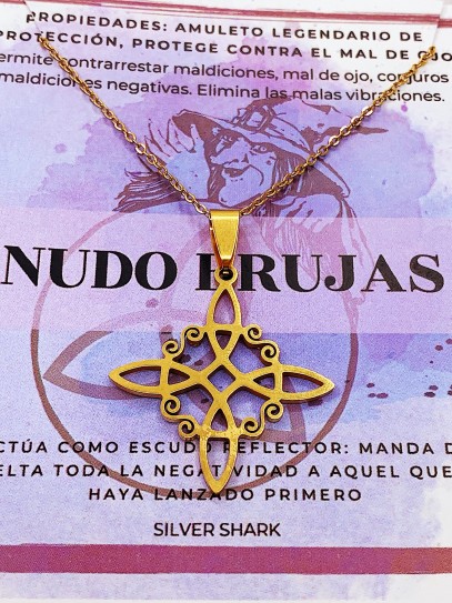 Collar 'Agatha' de Nudo Brujas dorado