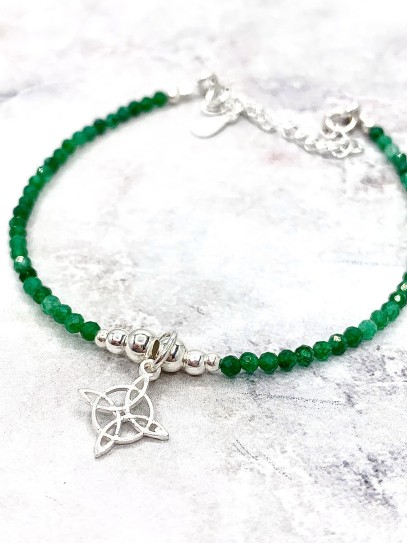 Pulsera 'Glinda' de Nudo Brujas y Esmeralda