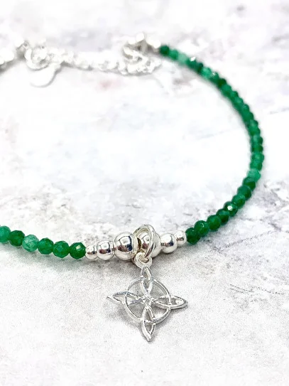 Pulsera 'Glinda' de Nudo Brujas y Esmeralda