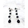Pendientes 'Iniya' de Ónix negro