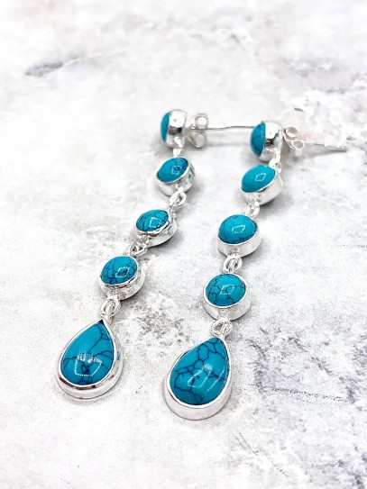 Arracades 'Iniya' de Turquesa