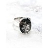 Anillo 'Vanisha' de Cuarzo rutilado con Turmalina