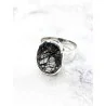 Anillo 'Vanisha' de Cuarzo rutilado con Turmalina