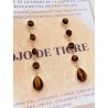 Pendientes 'Iniya' de Ojo de Tigre