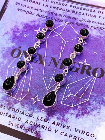 Black Onyx 'Iniya' earrings
