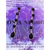 Pendientes 'Iniya' de Ónix negro