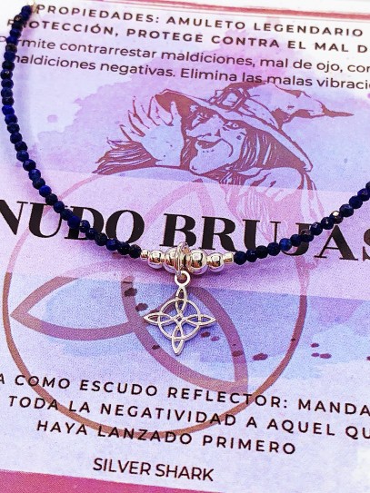Pulsera 'Glinda' de Nudo Brujas y Lapislázuli