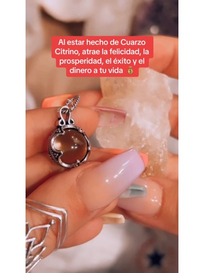 Collar 'Gotland' de Cuarzo Citrino