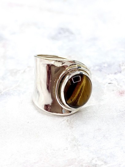 Anillo 'Tailandia' de Ojo de Tigre