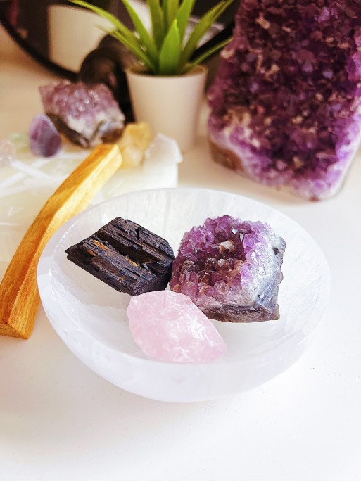 Pack dormitori minerals: Bol de Selenita netejadora