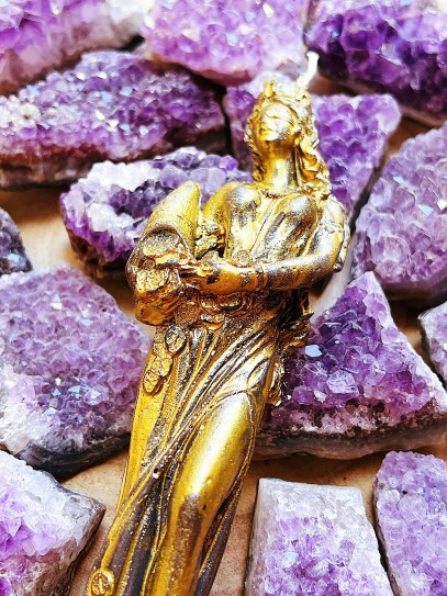 Gold Goddess of Fortune Candle | Wealth and Success