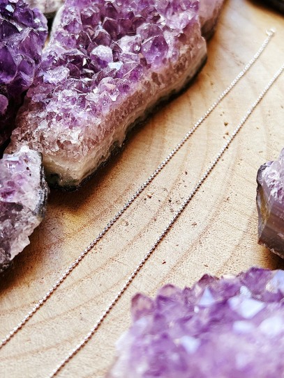 50cm silver ball chain