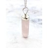Collar punta de Cuarzo rosa | Amor