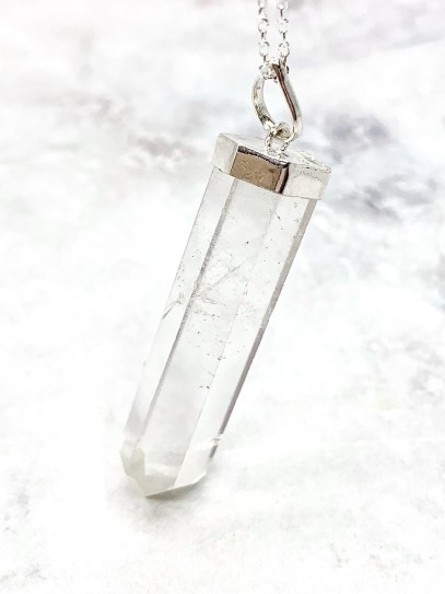 Clear Quartz Point necklace | Healing and Protective